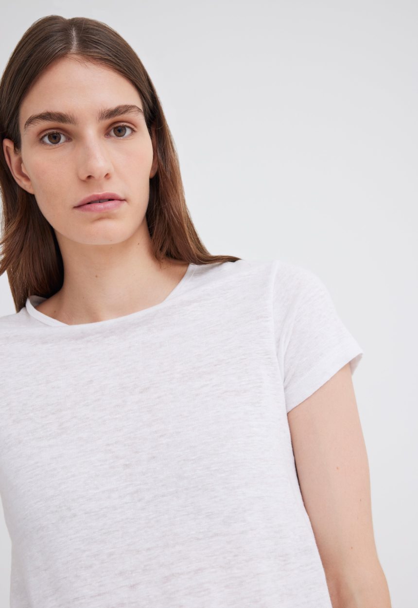 Jac + Jack Cult Linen Tee - White